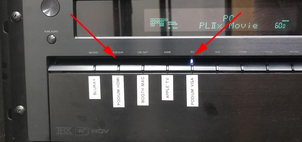 Input selection