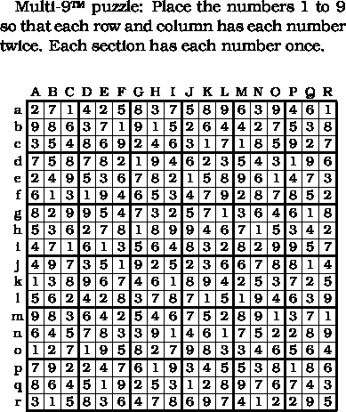 Sudoku puzzle of the day